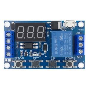 6-30V 릴레이 모듈 스위치 트리거 시간 지연 회로 타이머 사이클 조정 가능 828 프로모션