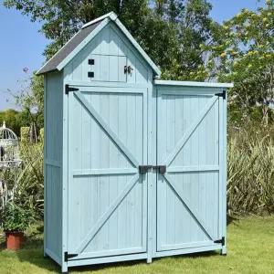 야외수납장 외부창고 텃밭 농기구 간이 수납장 정리함