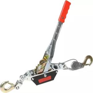 KOERZORE는 윈치 2톤(4400파운드) 견인 용량 7FT 강철 케이블 듀얼 기어가 장착된 헤비 듀티 핸드 도구