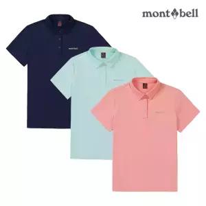 몽벨 여성 기본 카라 반팔 티셔츠