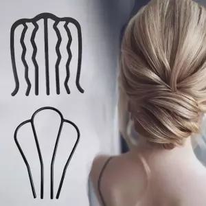 간편 똥머리 올림머리 고정헤어핀 뒤꽂이 U자 비녀핀 hxv9+9RIj