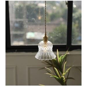 사비 프랑스 빈티지 라탄등 와비 식탁등 유리 레스토랑 미니