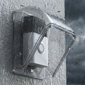 호환 무선 초인종 커버 야외 방수 호출 투명 버튼 보호기 방진 링 레인