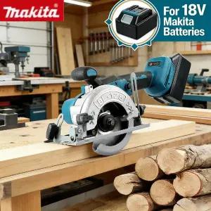 호환  Makita 5인치 브러시리스 전기 원형 톱 무선 휴대용 다기능 목재 금속 절단기 전동 공구 키트18V 20V