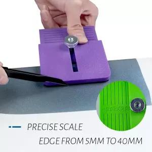 호환  알리랩 비닐 자동차 필름 랩핑 엣지 커팅 소형 가이드 플레이트 5-40mm 거리 정밀 트리밍 도구 윈도