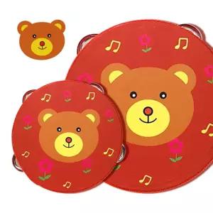 원목 미니탬버린 원목 미니탬버린 유치원 어린이집 교육용 교구교재용