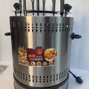 전동 양꼬치 기계 바비큐 그릴 구이 닭꼬치 회전 구이
