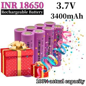 삼성 호환 DIY 20A 3400mAh 실제 용량 3.7V ICR18650 충전식 리튬 이온 배터리 전류