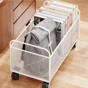 바퀴달린 1단 리빙박스 트롤리 수납정리함 이동식 수납함 수납선반 이동 수납장 다용도 틈새정리 세아커머