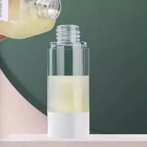 화장품케이스 소분 진공 펌프 용기 100ml 투명 여행용 에센스 로션 리필