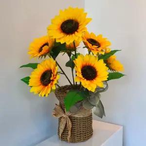 인테리어 촬영소품 해바라기 조화