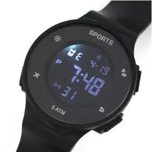 스포츠 손목 시계 디지털 다기능 아웃도어 방수 전자 손목 시계 남성 스누즈 스톱 워치