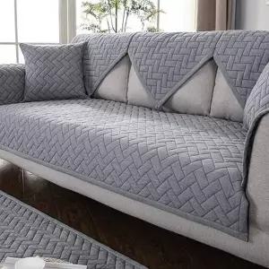 미끄럼 방지 소파 패드 반려동물 헤링본 4인용 논슬립 소파 패드 거실