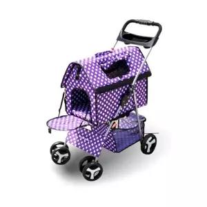 애견 유모차 외출용 분리형 고양이 반려동물 유모차 강아지 이동가방 다용도 소동물 캐리어 나들이 접이식