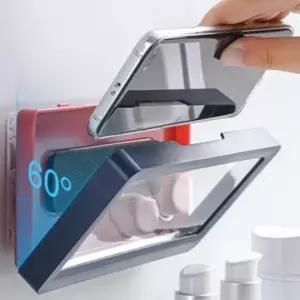 무타공 2color 욕실 스마트폰 방수 거치대 주방 케이스