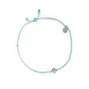 푸라 비다 실버 또는 금도금 가리비 발찌 - 조절 가능한 밴드, 왁스 코팅 브랜드