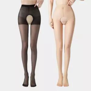 조임없는 밑트임 오픈 뚫린 섹시 팬티 스타킹 2컬러