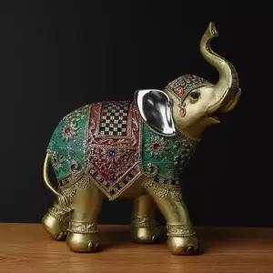 코끼리 인테리어 재물 풍수 집들이선물 코끼리 장식품 거실 소품 사무실 홈데코 테이블 책상 현관 부엌
