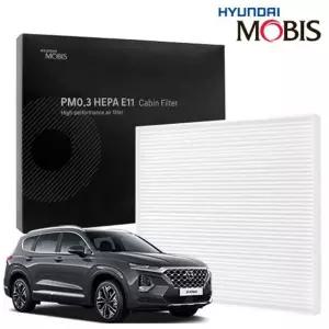 현대모비스 싼타페TM 에어컨필터 PM0.3 E11 WwV7+2xdF