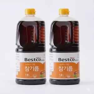 대상 베스트코 참기름1.8L 2개