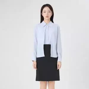 [LINE](대전신세계)[라인어디션]루스카 H라인 미디 스커트 NVSKPD8000