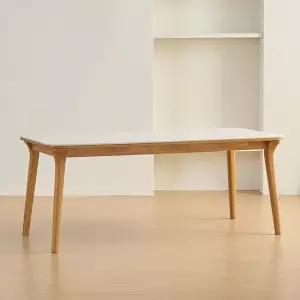 나폴리 포세린 세라믹 6인용 원목 식탁 1800 테이블