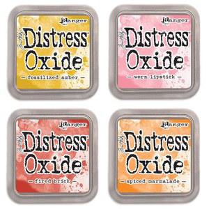 레인저 팀 홀츠 조난 산화물 잉크 패드 - 화석화된 호박, 착용한 립스틱, 구운 벽돌 및 향신료 마멀레이드