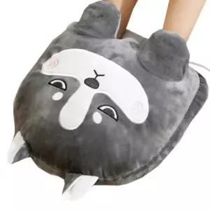 허스키 강아지 발난로 USB 발열쿠션 발열방석 손난로