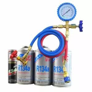 자동차 에어컨 게이지 진공 보충 냉동 계량기 충전 도구 호스 냉매