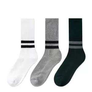 남성 이중바닥 장목 투링글 스포츠 양말 1족 쿠션 크루삭스 데일리