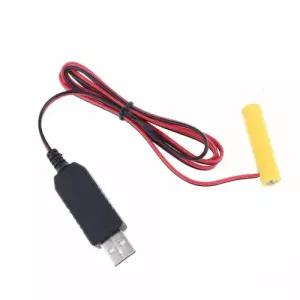 간편사용 AA 건전지 1.5V 케이블 1M 리튬배터리충전기