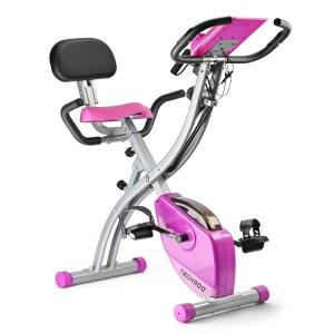 접이식 운동 자전거 밴드 저항 실내 휴대용 유산소 팔 모니터 등받이 업라이트 피트니스 슬림 LCD 고정식 센서 기계 펄스 사이클링 리컴벤트