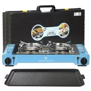 휴대용버너 휴대용 캠핑 투버너 전용불판 야외 차박 트윈버너 1P