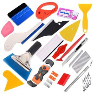 자동차 유리 보호 필름 랩핑 세트 비닐 랩 도구 윈도우 틴팅 키트 스퀴지 포함