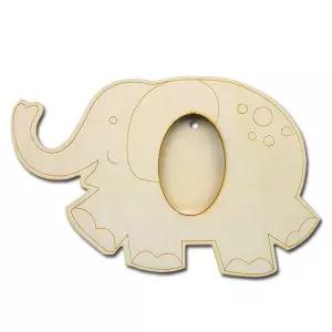 마리빙 놀이 꾸미기재료 공예 코끼리 비즈 만들 나무액자 1P 미술 기용품 소품