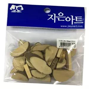 마리빙 만들 기용품 자연나무 비즈 반원 1SET 공예 미술 꾸미기재료 25~35mm 소품