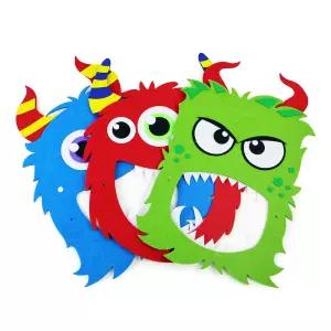 떠기네 할로윈 파티용 귀여운 몬스터 펠트 가면 아이들분장용품