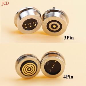 3Pin 방수 마그네틱 포고 핀 커넥터 스프링 장착 남성 여성 360 ° 블라인드 흡입 DC 신호 전송 충전