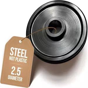 렐릭 카드 차고 문 열림 144C56 체인 케이블 들러 솔리드 스틸 풀리 블랙 2.5인치 체임벌린 트마스터 시어