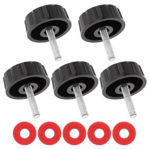 콘스키 유니버설 낚시 릴 손잡이 나사 캡, 회전 노브 크랭크 파워 접이식 그립(5팩)