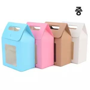 접이식 투명창 손잡이형 선물박스 X20개 중형 (랜덤)