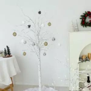 [무료배송] LED 자작나무 크리스마스 전구 장식 트리 - 210cm
