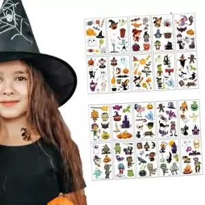 B할로윈 타투 스티커 10시트 묶음 문신 타투스티커 마녀 캐릭터