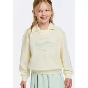 [롯데백화점]베네통 26SS-여아 리본 맨투맨/QAMT03611