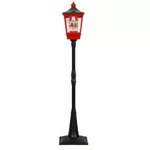 크리스마스 눈내리는 가로등 마을 눈사람 산타마을 미니 전등 내리는 인테리어 음악 조명