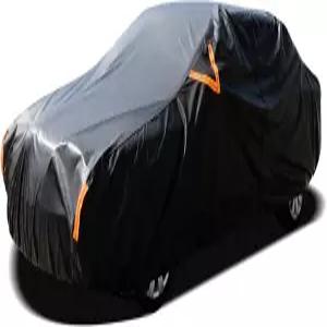 탈예타르 자동차 커버는 전천후 방수 운전석 도어 지퍼 실외 접착 스트립으로 비 눈 자외선 차단 세단 길이