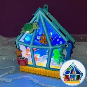 [아트박스]/오렌지몰 디폼 끼우기블럭 바닷속 테라리움 무드등 만들기