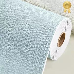 Fowod 대용량 롤 접착식 곰팡이 방지 벽지 내구성 좋은 고급 만능 풀바른벽지