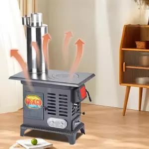 주물 화목 야외용 난로 무쇠 장작 실내용 연통 땔감