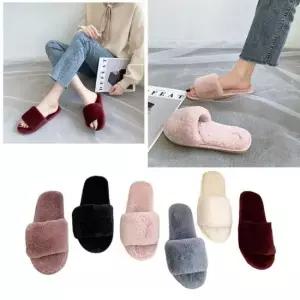 인기상품 겨울용 퍼 안감 실내외 겸용 보온 슬리퍼 [WFLLI25_260305]